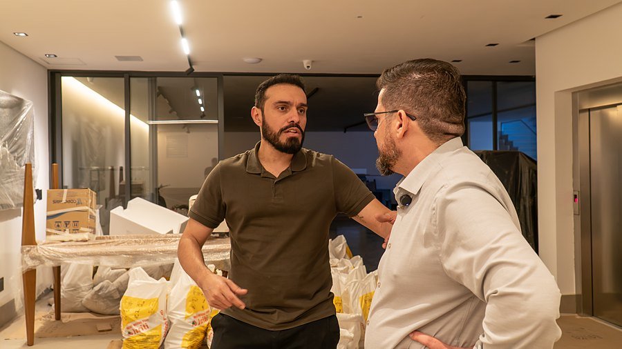 Visita de obra com a equipe da Silvagran